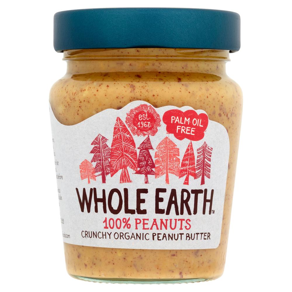 Whole Earth 100% Peanuts Crunchy Organic Peanut Butter