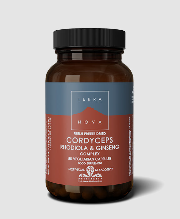 Terranova Cordyceps, Rhodiola & Ginseng Blend Capsules