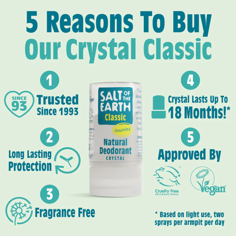 Salt Of the Earth Unscented Deodorant Stick
