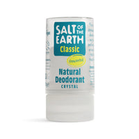 Salt of the Earth natural deodorant crystal on a white background