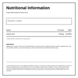 Solgar Methylcobalamin (Vitamin B12) — nutrition and ingredients panel