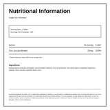 Solgar Zinc Picolinate 22 mg — nutrition and ingredients panel