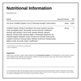 Natures Plus Source Of Life Garden Organic Iron — nutrition and ingredients panel
