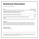 Nature's Plus Animal Parade INNER EAR SUPPORT chewable — nutrition information panel, generated from the pack