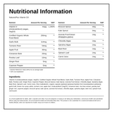 Natures Plus SOL Garden Vit D3 2500 IU — nutrition information panel, generated from the pack