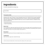 Dr. Bronner's Baby-Mild All-One Magic Soap — ingredients (INCI) panel, generated from the pack