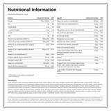 Nature's Plus Animal Parade GOLD Liquid 900ml — nutrition information panel, generated from the pack