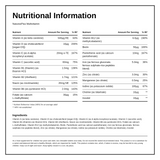 Nature's Plus Animal Parade SOL CHILDREN’S MULTIVITAMIN – Natural Assorted cherry, orange, grape – 180 chewable animal shaped tablets — nutrition information panel, generated from the pack