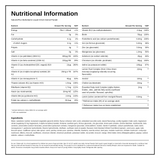 Source of Life Animal Parade GOLD Liquid Multivitamin — nutrition information panel, generated from the pack