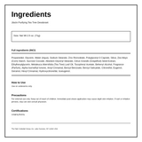 Jason Tea Tree Oil Deodorant Stick — ingredients (INCI) panel, generated from the pack