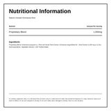 NATURE'S ANSWER Echinacea Root — nutrition information panel, generated from the pack
