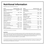 Nature's Plus Power Teen Source of Life for Her Chewable Multivitamin — nutrition information panel, generated from the pack