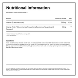 Nature's Plus Animal Parade VIT C CHEWABLE — nutrition information panel, generated from the pack