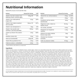 Nature's Plus Source of Life Gold Mini Tabs — nutrition information panel, generated from the pack