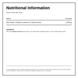 Milk Thistle Seed — nutrition information panel, generated from the pack