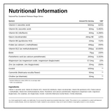 Natures Plus Sustained Release Mega-Stress — nutrition information panel, generated from the pack