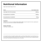 Solgar Triple Strength Omega-3 950mg — nutrition information panel, generated from the pack