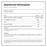 Solgar Ester-C 1000 mg Vitamin C — nutrition information panel, generated from the pack