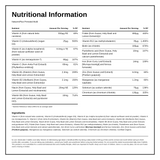 Nature's Plus Source of Life Garden Organic Prenatal Multi — nutrition information panel, generated from the pack