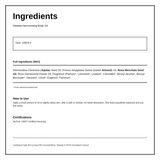 Weleda Wild Rose Body Oil — ingredients (INCI) panel, generated from the pack