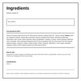Weleda Birch Cellulite Oil — ingredients (INCI) panel, generated from the pack