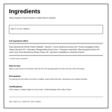 Alteya Organics Facial Cleanser & Wash Rose & Jasmine — ingredients (INCI) panel, generated from the pack