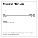 Spatone 100% Natural Liquid Iron Supplement - 28 Sachets — nutrition information panel, generated from the pack