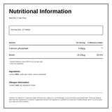 New Era No.2 Calc. Phos. 240 tabs — nutrition information panel, generated from the pack