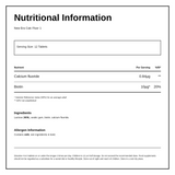 New Era No.1 Calc Fluor 240 tabs — nutrition information panel, generated from the pack