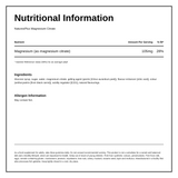 Natures Plus NP Magnesium Citrate Gummies — nutrition information panel, generated from the pack