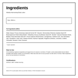 Weleda Wild Rose HARMONISING Body Lotion — ingredients (INCI) panel, generated from the pack