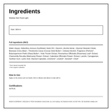 Weleda Skin Food Light — ingredients (INCI) panel, generated from the pack