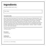 Lavera Basis - All Round Cream — ingredients (INCI) panel, generated from the pack