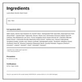 Lavera Basis Sensitiv Hand Cream — ingredients (INCI) panel, generated from the pack