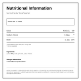 New Era No.9 Nat. Mur. 240 tabs — nutrition information panel, generated from the pack