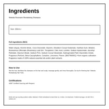 Weleda Revitalising Rosemary Shampoo — ingredients (INCI) panel, generated from the pack