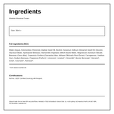 Weleda Moisture Cream for Men — ingredients (INCI) panel, generated from the pack