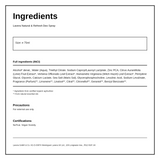 Lavera Natural & Refresh Deodorant Spray — ingredients (INCI) panel, generated from the pack