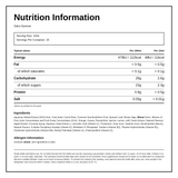 Floradix Epresat Liquid Multivitamin Formula — nutrition information panel, generated from the pack