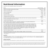 Natures Plus GI Total Digestive Wellness — nutrition information panel, generated from the pack