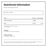 New Era No.10 Nat. Phos. 240 tabs — nutrition information panel, generated from the pack