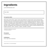 lavera REFRESHING BODY LOTION — ingredients (INCI) panel, generated from the pack