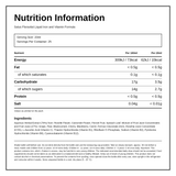 Floradix Floravital Yeast & Gluten Free Liquid Iron Formula — nutrition information panel, generated from the pack