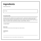 Weleda Eucalyptus & Peppermint Solid Deodorant — ingredients (INCI) panel, generated from the pack