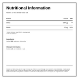 New Era No.12 Silica 240 tablets — nutrition information panel, generated from the pack