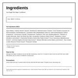 Dead Sea Spa Magik Hair Magic Conditioner — ingredients (INCI) panel, generated from the pack