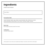 Kingfisher Mint Toothpaste — ingredients (INCI) panel, generated from the pack