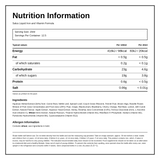 Floradix Liquid Iron and Vitamin Formula — nutrition information panel, generated from the pack