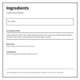 Kingfisher Aloe Vera Tea Tree Mint Fluoride Free Toothpaste — ingredients (INCI) panel, generated from the pack