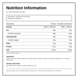 Hu Crunchy Mint Dark Chocolate Bar — nutrition information panel, generated from the pack
